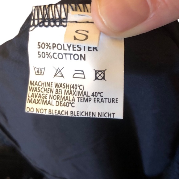 Navy Blue Lace Full Body Romper size Small - Picture 8 of 9